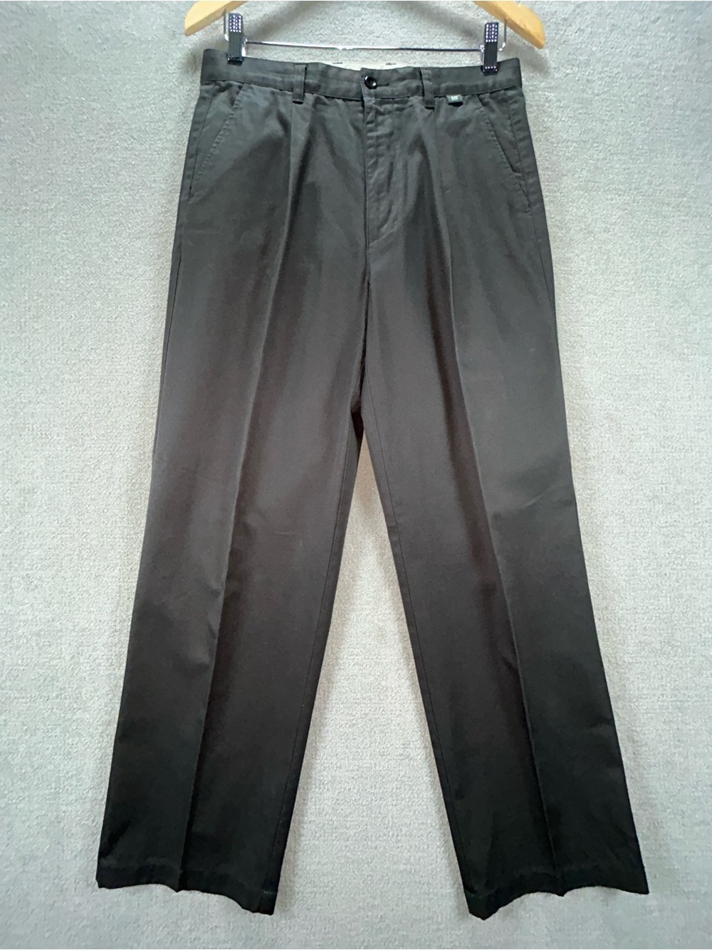 Henry Cottons Dark Green pleated Pants - Signature Label